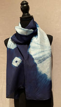 Load image into Gallery viewer, Indigo Silk Scarf 16
