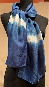 Indigo Silk Scarf 3