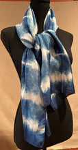 Load image into Gallery viewer, Indigo Silk Scarf 4
