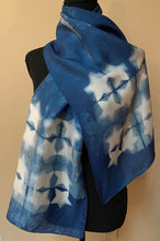 Load image into Gallery viewer, Indigo Silk Scarf 6
