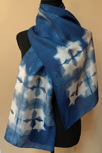 Indigo Silk Scarf 6