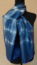 Load image into Gallery viewer, Indigo Silk Scarf 8
