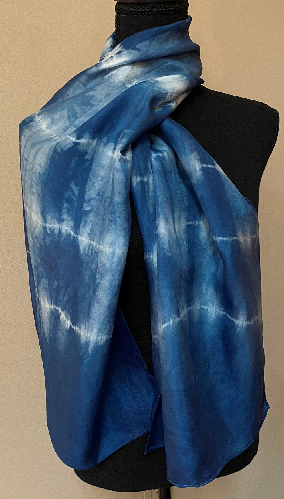 Indigo Silk Scarf 8