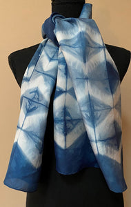 Indigo Silk Scarf 9