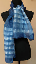 Load image into Gallery viewer, Indigo Silk Scarf 10
